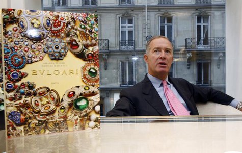 Italian jeweller Bulgari's chief executive Francesco Trapani speaks during an interview with Reuters in Paris September 30, 2008. REUTERS/Ja Italian jeweller Bulgari's chief executive Francesco Trapani speaks during an interview with Reuters in Paris September 30, 2008. REUTERS/Ja