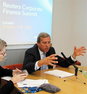 Head of European Investment Banking at JP Morgan Chase & Co, Klaus Diederichs, addresses the Corporate Finance Summit at Reuters global head Head of European Investment Banking at JP Morgan Chase & Co, Klaus Diederichs, addresses the Corporate Finance Summit at Reuters global head