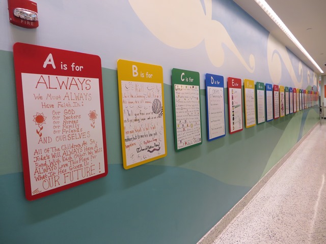 Alphabet wall of Cancer