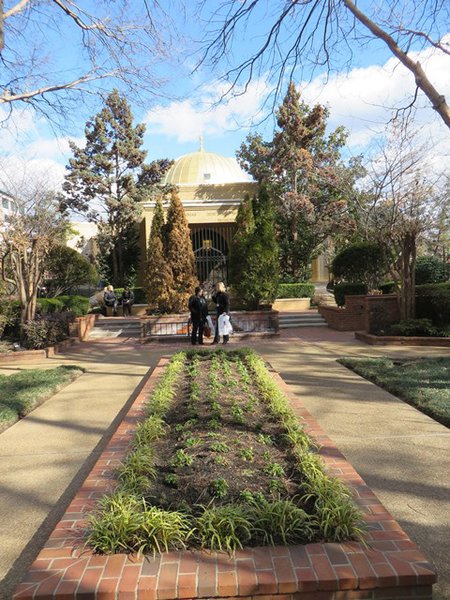 Outside the hospital is a beautiful garden. Also where Danny Thomas and his wife is laid to rest.