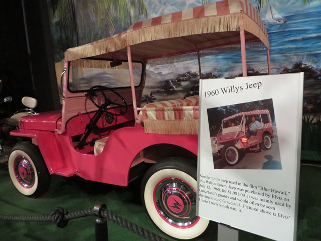 Hot Pink Jeep. Mostly drove by staff around Graceland.