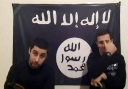 A stark and brutal threat to attack the Sochi Olympics has been issued by two men claiming on a video to represent an Islamic militant group. (Photo from: YouTube) A stark and brutal threat to attack the Sochi Olympics has been issued by two men claiming on a video to represent an Islamic militant group. (Photo from: YouTube)