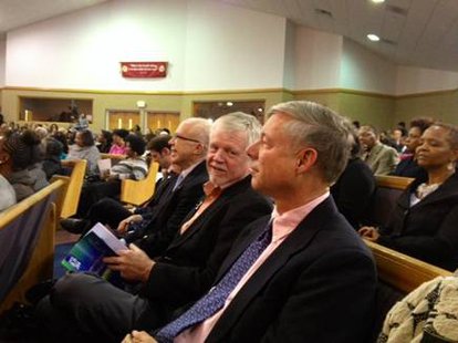 Congressman Fred Upton and Kalamazoo County Commissioners Dave Buskirk and Jack Urban attend the MLK Celebration. Congressman Fred Upton and Kalamazoo County Commissioners Dave Buskirk and Jack Urban attend the MLK Celebration.