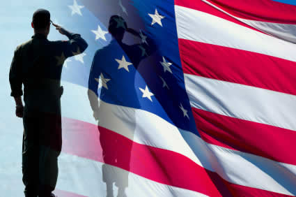 veteran and flag veteran and flag