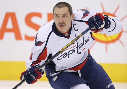 Nov 23, 2013; Toronto, Ontario, CAN; Washington Capitals right wing Alex Ovechkin (8) warms up before playing against the Toronto Maple Leaf Nov 23, 2013; Toronto, Ontario, CAN; Washington Capitals right wing Alex Ovechkin (8) warms up before playing against the Toronto Maple Leaf