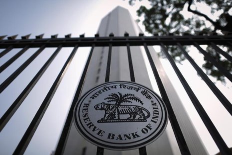 The Reserve Bank of India (RBI) seal is pictured on a gate outside the RBI headquarters in Mumbai October 29, 2013. REUTERS/Danish Siddiqui The Reserve Bank of India (RBI) seal is pictured on a gate outside the RBI headquarters in Mumbai October 29, 2013. REUTERS/Danish Siddiqui
