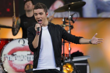 Singer Nathan Sykes of the band "The Wanted" performs on ABC television's 'Good Morning America Summer Concert Series' in New York City's Ce Singer Nathan Sykes of the band "The Wanted" performs on ABC television's 'Good Morning America Summer Concert Series' in New York City's Ce