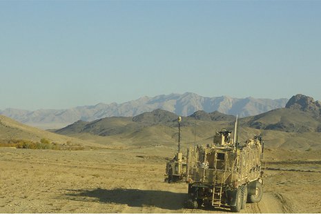 Soldiers from the Litchfield-based 849th Mobility Augmentation Company conduct route clearance operations as part of Task Force Dragoon while deployed to Afghanistan in December 2013. Soldiers from the Litchfield-based 849th Mobility Augmentation Company conduct route clearance operations as part of Task Force Dragoon while deployed to Afghanistan in December 2013.