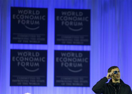 A technician checks the light in the Congress Hall before the start of the annual meeting of the World Economic Forum (WEF) 2014 in Davos Ja A technician checks the light in the Congress Hall before the start of the annual meeting of the World Economic Forum (WEF) 2014 in Davos Ja