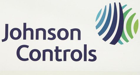 The logo of the U.S. Johnson Controls company is seen in Nersac, southwestern France, January 31, 2008. REUTERS/Regis Duvignau The logo of the U.S. Johnson Controls company is seen in Nersac, southwestern France, January 31, 2008. REUTERS/Regis Duvignau