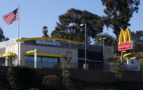 A newly constructed McDonald's restaurant is pictured in Encinitas, California January 14, 2014. REUTERS/Mike Blake A newly constructed McDonald's restaurant is pictured in Encinitas, California January 14, 2014. REUTERS/Mike Blake