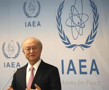 International Atomic Energy Agency (IAEA) Director General Yukiya Amano addresses the media after a board of governors meeting at the IAEA h International Atomic Energy Agency (IAEA) Director General Yukiya Amano addresses the media after a board of governors meeting at the IAEA h