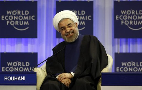 Iran's President Hassan Rouhani smiles during a session at the annual meeting of the World Economic Forum (WEF) in Davos January 23, 2014. R Iran's President Hassan Rouhani smiles during a session at the annual meeting of the World Economic Forum (WEF) in Davos January 23, 2014. R