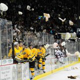 Teddy Bear Tossing at a Green Bay Gamblers hockey game (Photo from: Facebook). Teddy Bear Tossing at a Green Bay Gamblers hockey game (Photo from: Facebook).