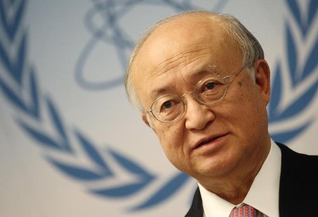 International Atomic Energy Agency (IAEA) Director General Yukiya Amano addresses the media after a board of governors meeting at the IAEA h International Atomic Energy Agency (IAEA) Director General Yukiya Amano addresses the media after a board of governors meeting at the IAEA h