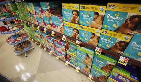Pampers diapers, a product distributed by Procter & Gamble, is pictured on sale at a Ralphs grocery store in Pasadena, California January 21 Pampers diapers, a product distributed by Procter & Gamble, is pictured on sale at a Ralphs grocery store in Pasadena, California January 21