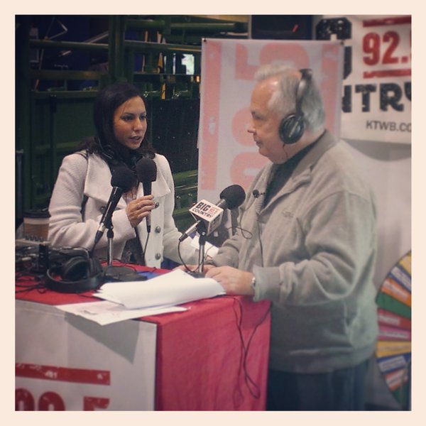Jody Schwan from the Sioux Falls Business Journal visits with Bill Zortman
