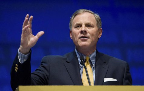 U.S. Senator Richard Burr speaks during the National Rifle Association's 139th annual meeting in Charlotte, North Carolina May 14, 2010. REU U.S. Senator Richard Burr speaks during the National Rifle Association's 139th annual meeting in Charlotte, North Carolina May 14, 2010. REU