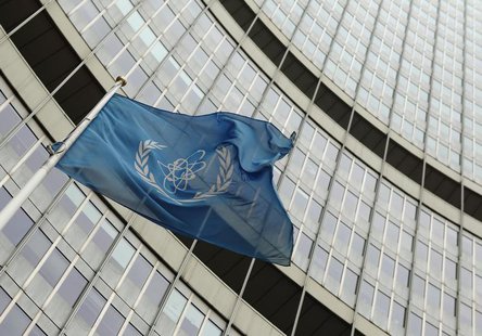The flag of the International Atomic Energy Agency (IAEA) flies in front of its headquarters in Vienna November 13, 2013. REUTERS/Heinz-Pete The flag of the International Atomic Energy Agency (IAEA) flies in front of its headquarters in Vienna November 13, 2013. REUTERS/Heinz-Pete