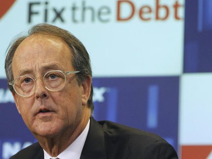Erskine Bowles, chairperson of the National Commission on Fiscal Responsibility and Reform, speaks during a news conference for the Campaign Erskine Bowles, chairperson of the National Commission on Fiscal Responsibility and Reform, speaks during a news conference for the Campaign