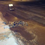 Water main break seen on Ashland Avenue in Green Bay. (Photo from: FOX 11). Water main break seen on Ashland Avenue in Green Bay. (Photo from: FOX 11).
