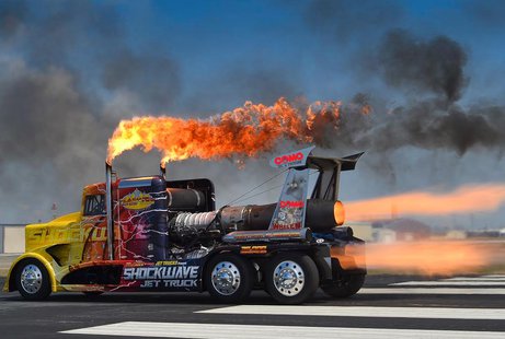 "Shockwave" jet powered truck "Shockwave" jet powered truck