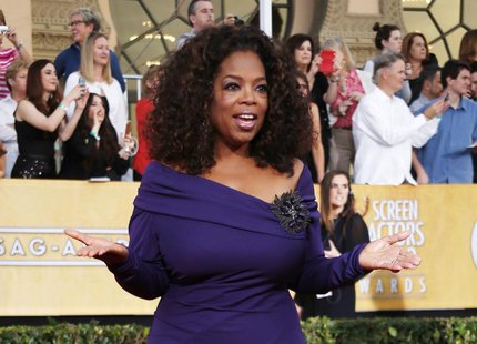 Actress Oprah Winfrey from the film "The Butler" arrives at the 20th annual Screen Actors Guild Awards in Los Angeles, California January 18 Actress Oprah Winfrey from the film "The Butler" arrives at the 20th annual Screen Actors Guild Awards in Los Angeles, California January 18