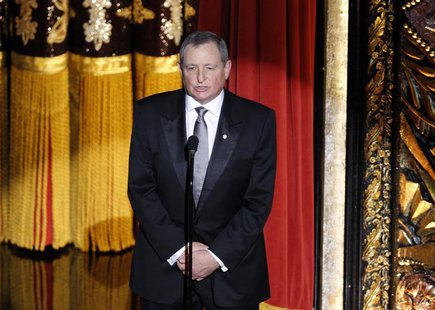Tom Sherak, President of The Academy of Motion Picture Arts & Sciences, speaks to the audience at the 84th Academy Awards in Hollywood, Cali Tom Sherak, President of The Academy of Motion Picture Arts & Sciences, speaks to the audience at the 84th Academy Awards in Hollywood, Cali