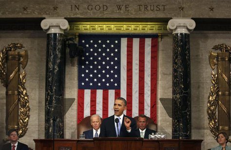 U.S. President Barack Obama delivers his State of the Union speech on Capitol Hill in Washington January 28, 2014. REUTERS/Larry Downing U.S. President Barack Obama delivers his State of the Union speech on Capitol Hill in Washington January 28, 2014. REUTERS/Larry Downing