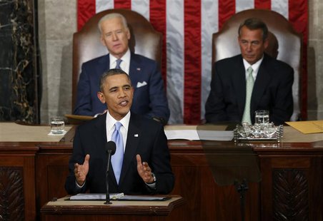 U.S. President Barack Obama delivers his State of the Union address in front of the U.S. Congress, on Capitol Hill in Washington, January 28 U.S. President Barack Obama delivers his State of the Union address in front of the U.S. Congress, on Capitol Hill in Washington, January 28
