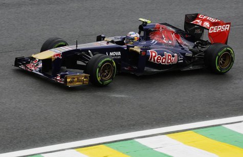 Toro Rosso Formula One driver Daniel Ricciardo of Australia drives during the qualifying session of the Brazilian F1 Grand Prix at the Inter Toro Rosso Formula One driver Daniel Ricciardo of Australia drives during the qualifying session of the Brazilian F1 Grand Prix at the Inter