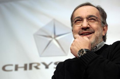 Chrysler Group LLC Chairman and CEO Sergio Marchionne answers questions from the media during an announcement that Chrysler Group will move Chrysler Group LLC Chairman and CEO Sergio Marchionne answers questions from the media during an announcement that Chrysler Group will move