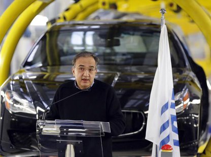 Italian car maker Fiat's Chief Executive Sergio Marchionne speaks during the Maserati new opening plant in Turin, January 30, 2013. REUTERS/ Italian car maker Fiat's Chief Executive Sergio Marchionne speaks during the Maserati new opening plant in Turin, January 30, 2013. REUTERS/