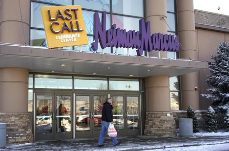 A customer walks by the Neiman Marcus Last Call store in Golden, Colorado January 23, 2014. REUTERS/Rick Wilking A customer walks by the Neiman Marcus Last Call store in Golden, Colorado January 23, 2014. REUTERS/Rick Wilking