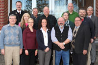 The SDSU Engineering Extension Office Advisory Board consists of: (front row) James Marsh, Samantha Stahnke, Beth Locken, Randall W. Chappell and Peter Bullene; (middle row) Laurie Gates, William Spreeman, Teresa Hall and Brian Boe; (back row) Jon Puetz, Kevin Hagen, Scott Berg and Richard Reid, Jerome J. Lohr. (SDSU.edu) The SDSU Engineering Extension Office Advisory Board consists of: (front row) James Marsh, Samantha Stahnke, Beth Locken, Randall W. Chappell and Peter Bullene; (middle row) Laurie Gates, William Spreeman, Teresa Hall and Brian Boe; (back row) Jon Puetz, Kevin Hagen, Scott Berg and Richard Reid, Jerome J. Lohr. (SDSU.edu)