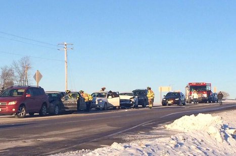 Emergency crews respond to a crash in Fond du Lac, Jan. 29, 2014. (Photo from: Fond du Lac Fire Dept.) Emergency crews respond to a crash in Fond du Lac, Jan. 29, 2014. (Photo from: Fond du Lac Fire Dept.)