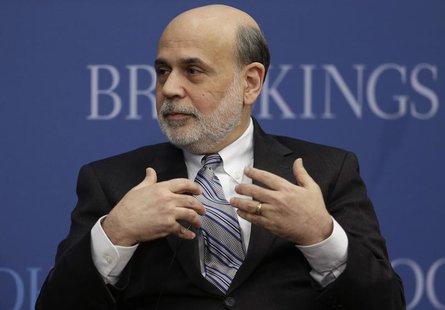 Outgoing U.S. Federal Reserve Board Chairman Ben Bernanke participates in a discussion at the Brookings Institution in Washington January 16 Outgoing U.S. Federal Reserve Board Chairman Ben Bernanke participates in a discussion at the Brookings Institution in Washington January 16