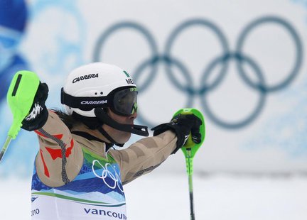 Mexico's Hubertus Von Hohenlohe reacts after competing during the first run of the men's alpine skiing slalom event at the Vancouver 2010 Wi Mexico's Hubertus Von Hohenlohe reacts after competing during the first run of the men's alpine skiing slalom event at the Vancouver 2010 Wi