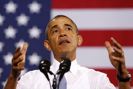 U.S. President Barack Obama addresses employees of General Electric's Waukesha Gas Engines facility in Waukesha, Wisconsin, January 30, 2014 U.S. President Barack Obama addresses employees of General Electric's Waukesha Gas Engines facility in Waukesha, Wisconsin, January 30, 2014