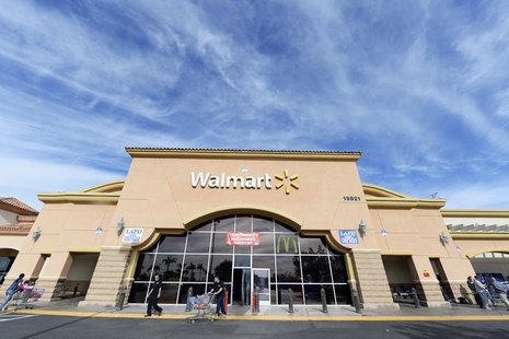 Customers walk outside a Walmart store in the Porter Ranch section of Los Angeles November 26, 2013. REUTERS/Kevork Djansezian Customers walk outside a Walmart store in the Porter Ranch section of Los Angeles November 26, 2013. REUTERS/Kevork Djansezian