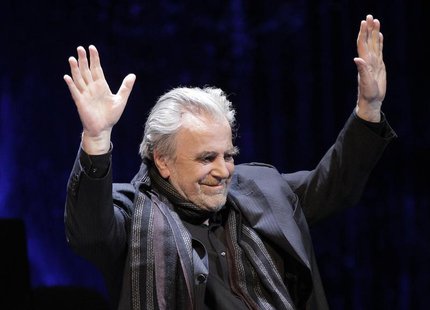 Austrian actor and Academy award winner Maximilian Schell performs on stage during the Red Ribbon Celebration Concert ahead of the 20th Life Austrian actor and Academy award winner Maximilian Schell performs on stage during the Red Ribbon Celebration Concert ahead of the 20th Life