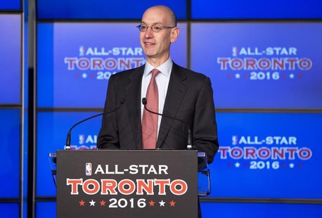 Deputy NBA commissioner Adam Silver speaks during an announcement that the Toronto Raptors will host the 2016 NBA All-Star game in Toronto, Deputy NBA commissioner Adam Silver speaks during an announcement that the Toronto Raptors will host the 2016 NBA All-Star game in Toronto,