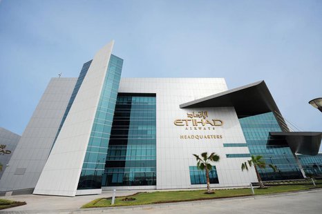 The Etihad Airways headquarters is pictured in Abu Dhabi November 27, 2012. REUTERS/Ben Job The Etihad Airways headquarters is pictured in Abu Dhabi November 27, 2012. REUTERS/Ben Job