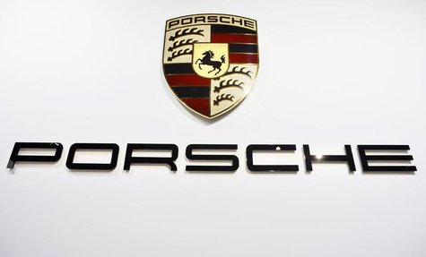 The Porsche logo is pictured during the 2013 Los Angeles Auto Show in Los Angeles, California November 20, 2013. REUTERS/Lucy Nicholson The Porsche logo is pictured during the 2013 Los Angeles Auto Show in Los Angeles, California November 20, 2013. REUTERS/Lucy Nicholson