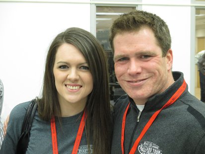Andrea Williams and Cullen Flaherty at the Blizzard Tour banquet. Flaherty is vice president of operations for New London Corp., owner of Black Woods restaurants. Andrea Williams and Cullen Flaherty at the Blizzard Tour banquet. Flaherty is vice president of operations for New London Corp., owner of Black Woods restaurants.