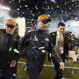 Denver Broncos head coach John Fox leaves the field after the Broncos werer defeated by the Seattle Seahawks in the NFL Super Bowl XLVIII fo Denver Broncos head coach John Fox leaves the field after the Broncos werer defeated by the Seattle Seahawks in the NFL Super Bowl XLVIII fo