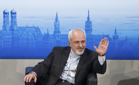 Iran's Foreign Minister Mohammad Javad Zarif attends the annual Munich Security Conference February 2, 2014. REUTERS/Lukas Barth Iran's Foreign Minister Mohammad Javad Zarif attends the annual Munich Security Conference February 2, 2014. REUTERS/Lukas Barth