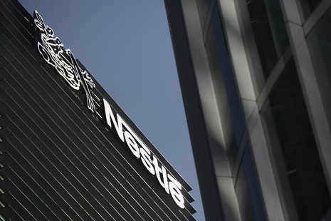 The logo of Nestle is seen on the company building in Mexico City, January 24, 2014. REUTERS/Edgard Garrido The logo of Nestle is seen on the company building in Mexico City, January 24, 2014. REUTERS/Edgard Garrido