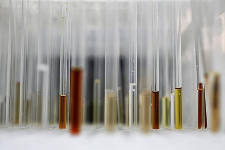 Sample analysis tubes are seen in a lab at the Institute of Cancer Research in Sutton, July 15, 2013. Picture taken July 15, 2013. REUTERS/S Sample analysis tubes are seen in a lab at the Institute of Cancer Research in Sutton, July 15, 2013. Picture taken July 15, 2013. REUTERS/S