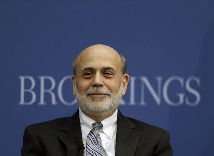 Outgoing U.S. Federal Reserve Board Chairman Ben Bernanke participates in a discussion at the Brookings Institution in Washington January 16 Outgoing U.S. Federal Reserve Board Chairman Ben Bernanke participates in a discussion at the Brookings Institution in Washington January 16